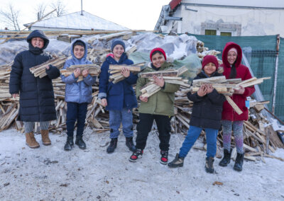Utdeling av ved i Øst-Europa